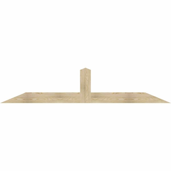 Ekena Millwork Portland Rough Sawn Timber Gable Bracket, Douglas Fir, 96"W x 20"H x 2"D x 6"F, 5/12 Pitch GBW096X20X0206POR00RDF - main